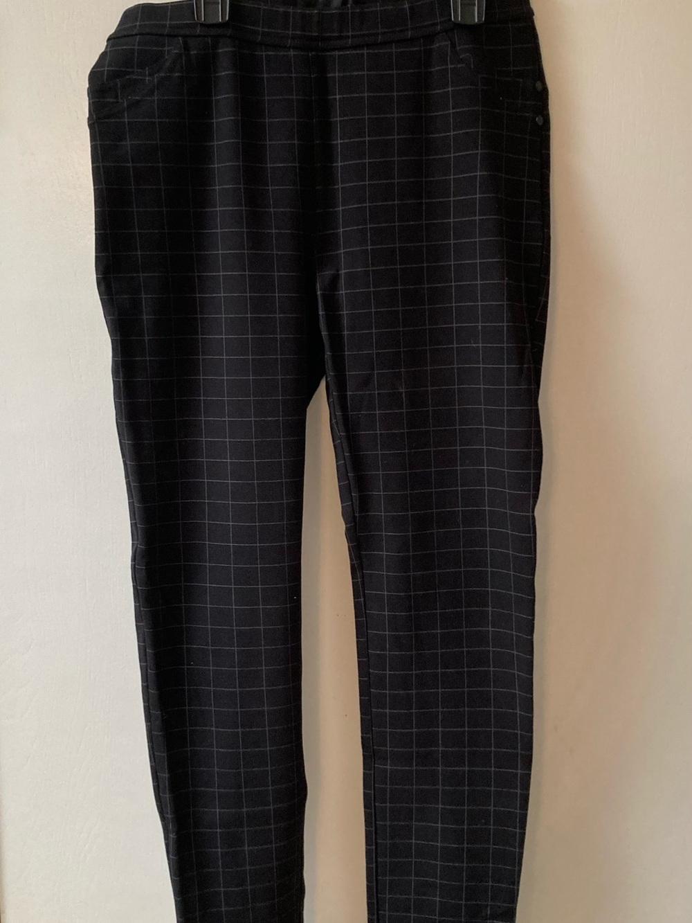 Sanctuary Black Windowpane Skinny Pants